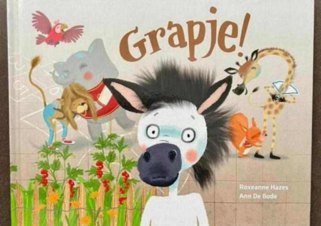Kinderboek, Grapje, Roxeanne Hazes en Ann de Bode te koop, Ophalen of Verzenden, Zo goed als nieuw