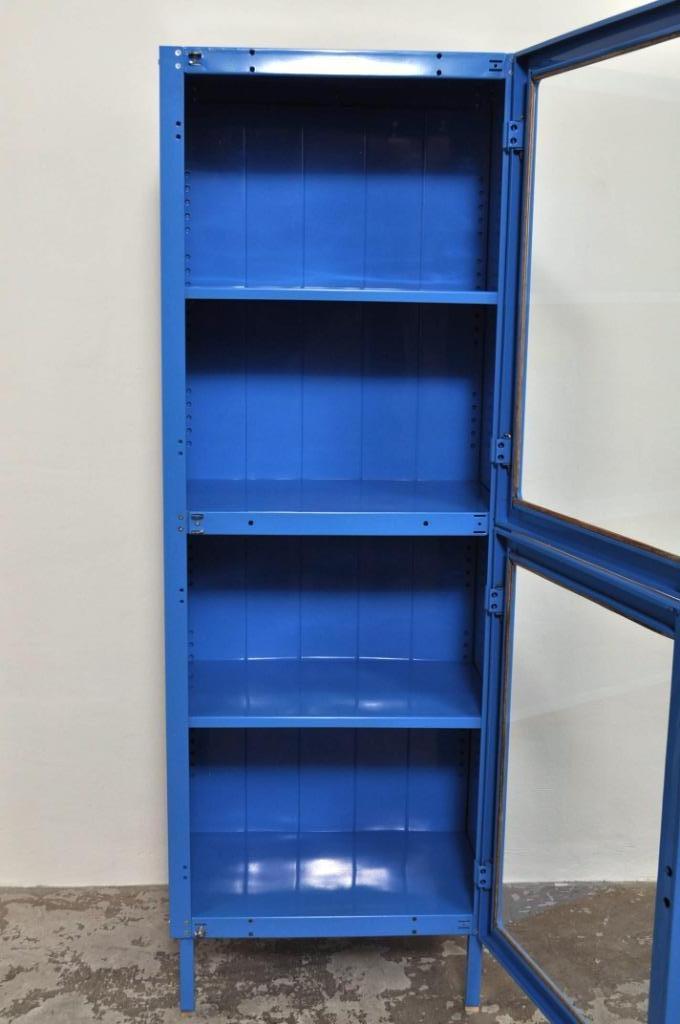 Vintage apothekerskast medicijnkast vitrinekast kast 2-deurs, Gebruikt, 150 tot 200 cm, 25 tot 50 cm, 50 tot 100 cm