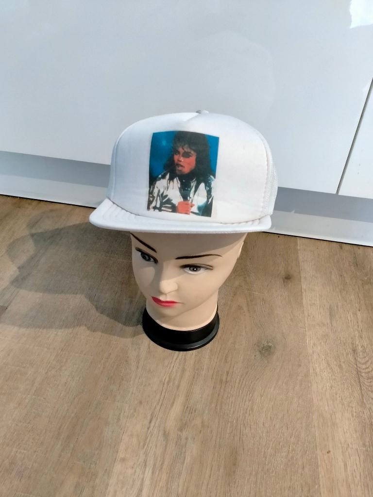 Michael Jackson artiest king of Pop vintage cap pet muziek, Ophalen of Verzenden, Gebruikt, Kleding
