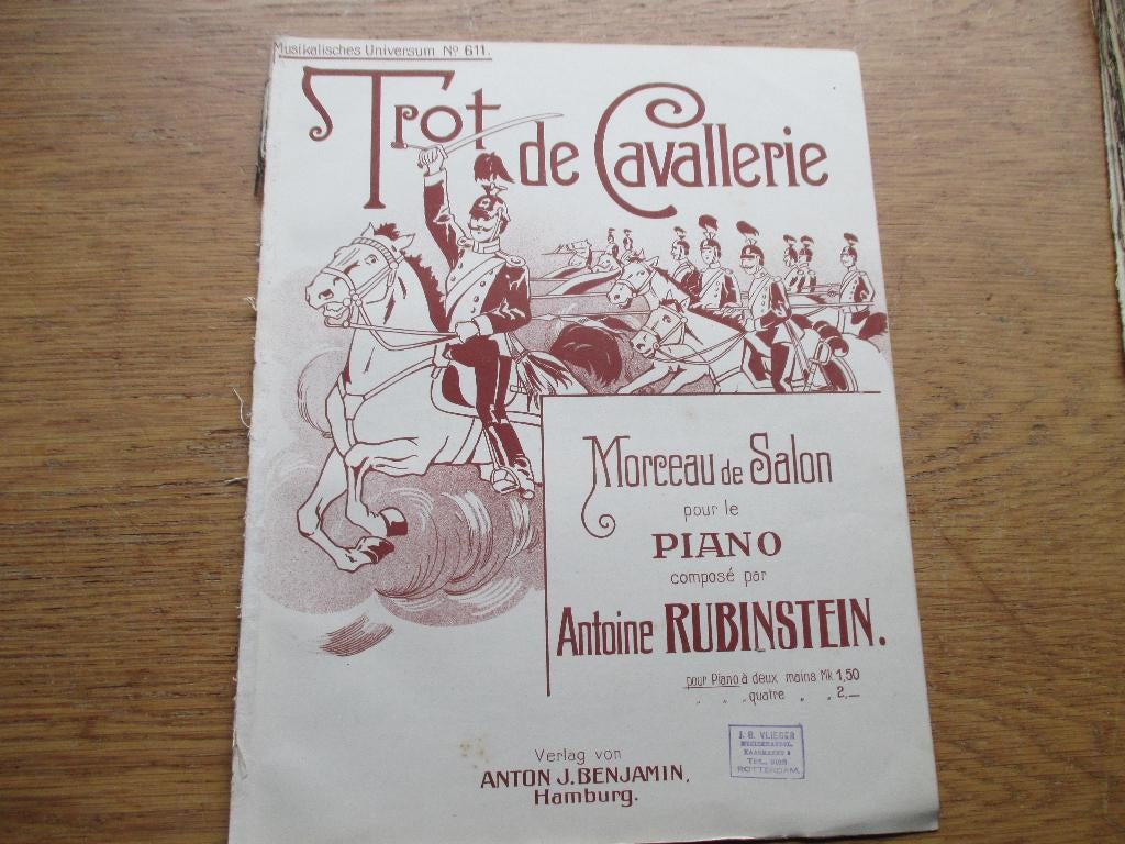 TROT DE CAVALLERIE -VOOR PIANO, Muziek en Instrumenten, Ophalen of Verzenden, Gebruikt, Piano