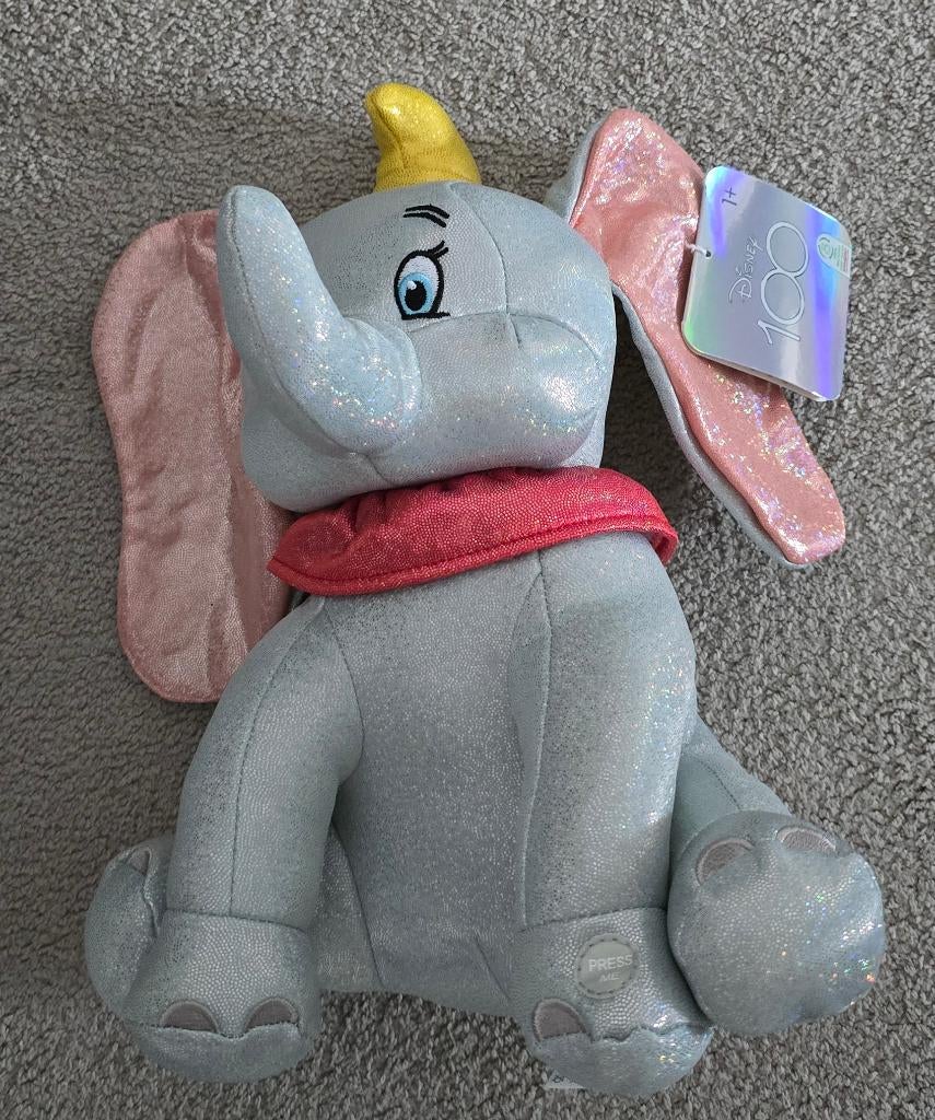 Dombo knuffel Disney 100 jaar NIEUW, Ophalen of Verzenden, Bambi of Dumbo, Nieuw, Knuffel