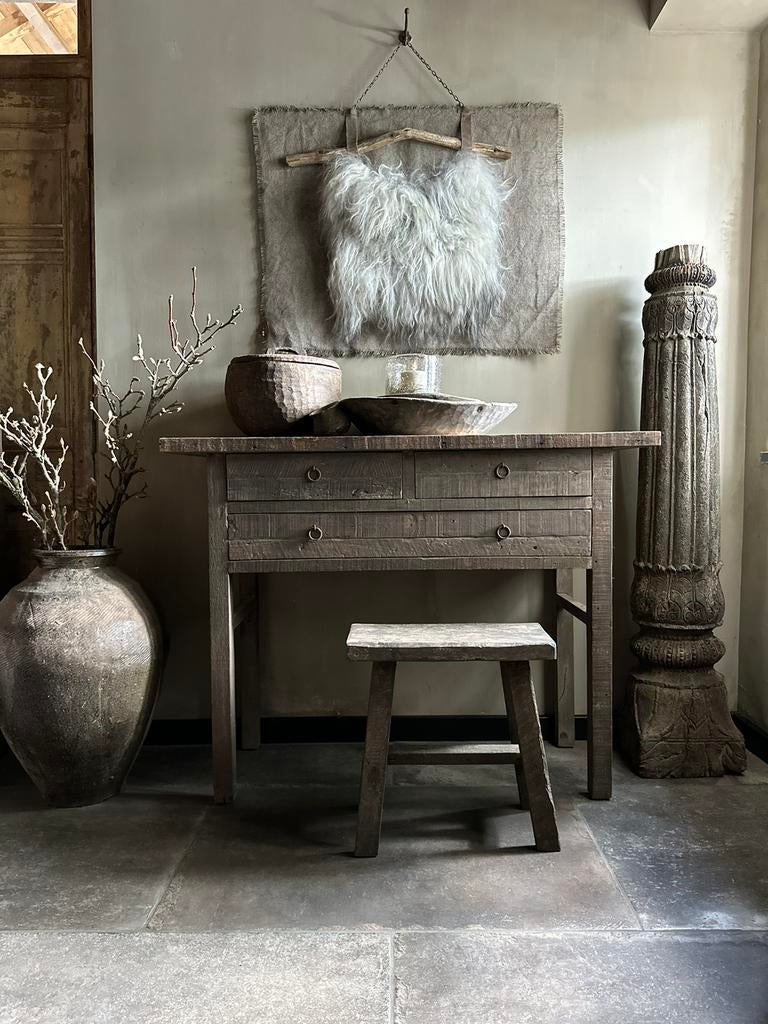 Sidetable Driftwood 3-Lades, 100 tot 150 cm, Nieuw, Ophalen of Verzenden, 25 tot 50 cm