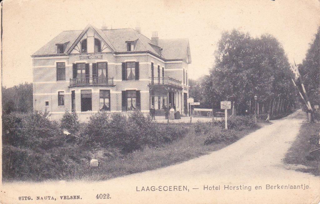 05842 Laag Soeren - Hotel Horsting en Berkenlaantje, Verzenden, Voor 1920, Ongelopen, Gelderland