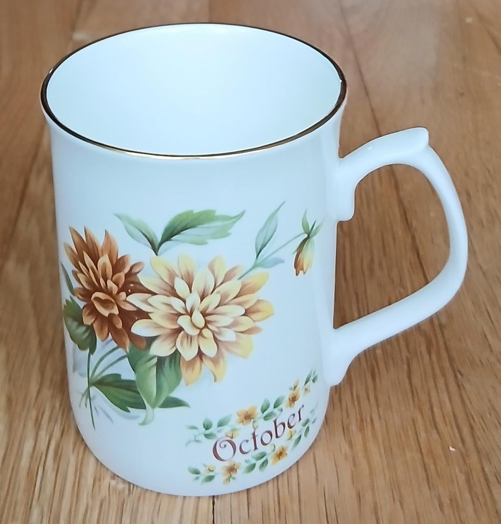 Mok/Beker Maand Oktober Made In England Nieuw, Ophalen of Verzenden