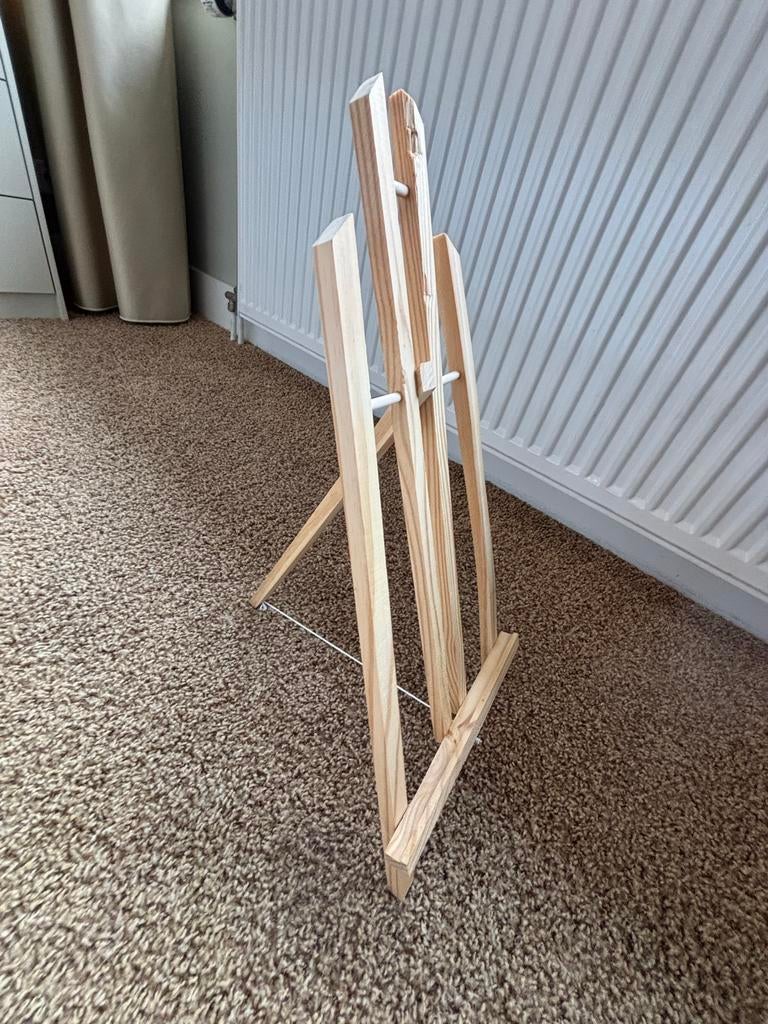 Houten Ezel voor Canvas, Ophalen, Zo goed als nieuw, Ezel