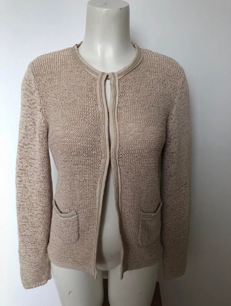 Uno due ecru vestje l, Uno due, Beige, Maat 42/44 (L), Ophalen of Verzenden