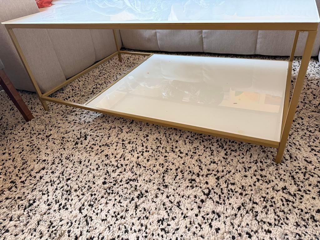 Jysk grote salontafel, Ophalen, 100 tot 150 cm, Minder dan 50 cm, Rechthoekig