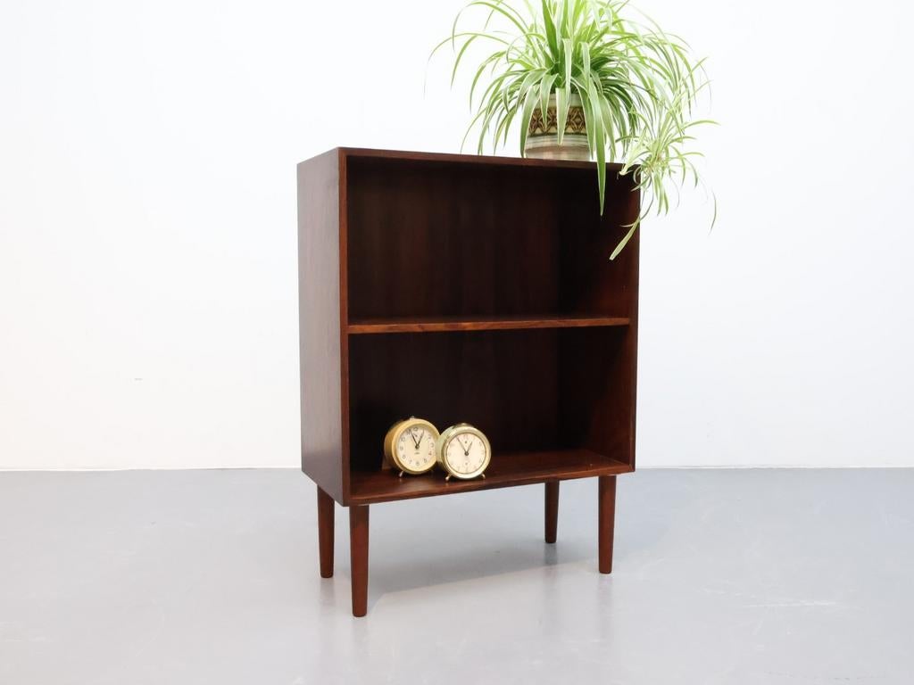 Vintage Deense boekenkast klein model, Ophalen, Gebruikt, 50 tot 100 cm, 150 tot 200 cm