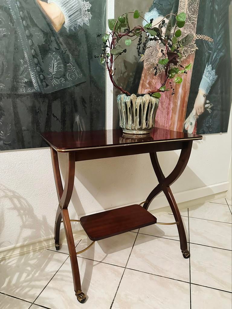 Vintage serveerboy - plantentafel - bijzettafel, Ophalen, Zo goed als nieuw