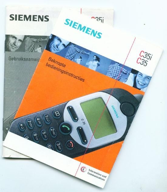 Gebruiksaanwijzing Siemens C35i [779]  [TeMoTo], Ophalen of Verzenden, Gebruikt, Overige typen, Siemens