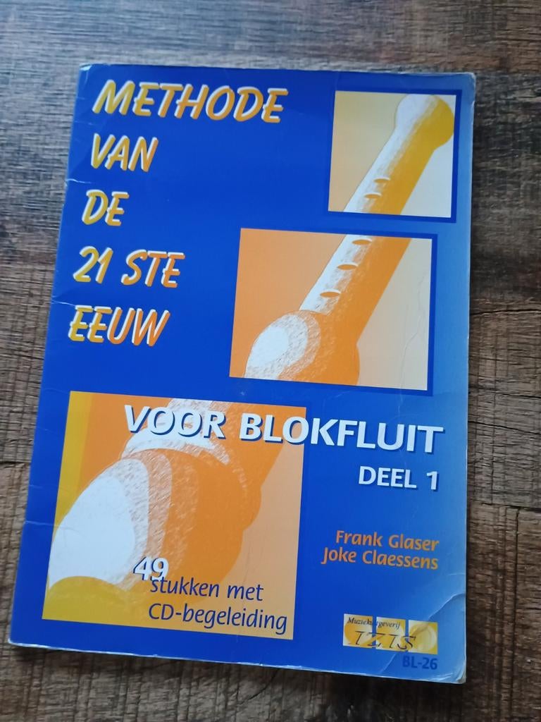 Blokfluit lesboek - Methode 21 ste eeuw - Incl.CD, Gebruikt, Overige genres, Les of Cursus, Ophalen of Verzenden