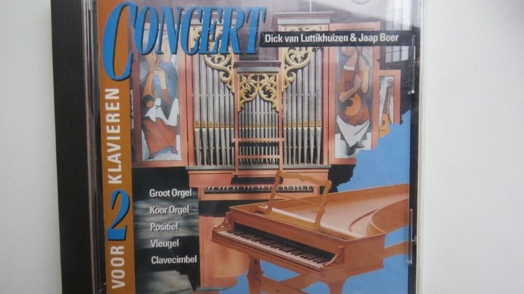 Cd orgel en clavecimbel: Concert voor 2 klavieren, Luttikhui, Ophalen of Verzenden, Zo goed als nieuw, Gospel