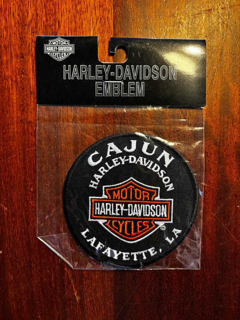 Harley Davidson Cajun Lafayette Patch, Motoren, Accessoires | Stickers, Ophalen of Verzenden