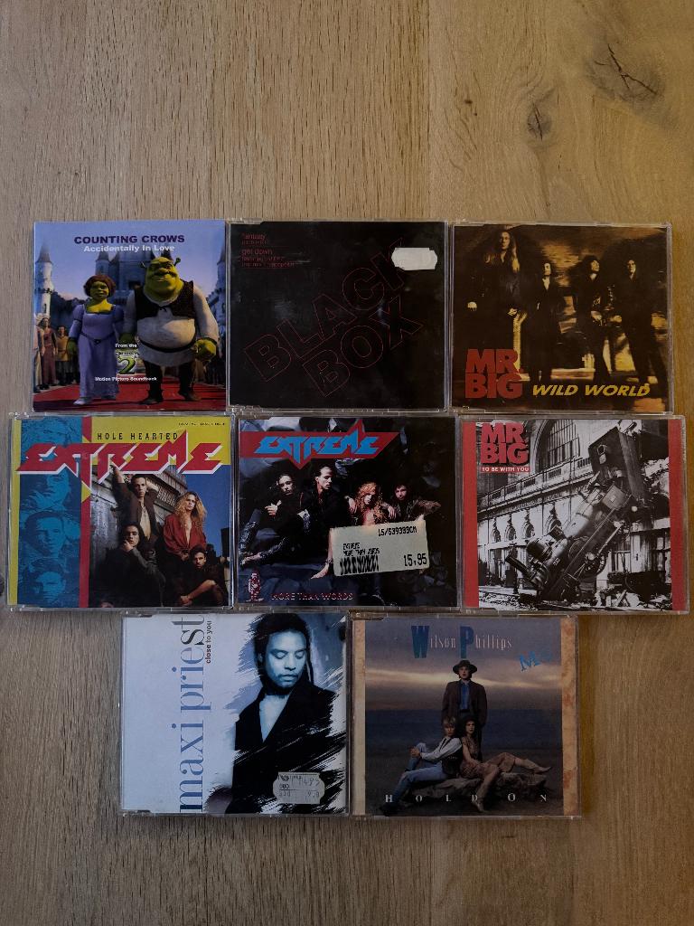 CD Singles 90s Pop & Rock | Mr. Big, Extreme, Counting Crows, 6 singles of meer, Ophalen of Verzenden, Gebruikt, Pop