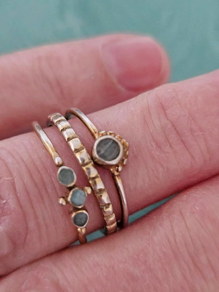 Ringetjes bohemian, Sieraden, Tassen en Uiterlijk, Ringen, Gebruikt, Ophalen of Verzenden, 17 tot 18, Dame