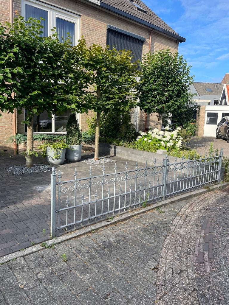 Sierhekwerk van vuurverzinkt staal tuin, Ophalen, Zo goed als nieuw, IJzer, Sierhekwerk