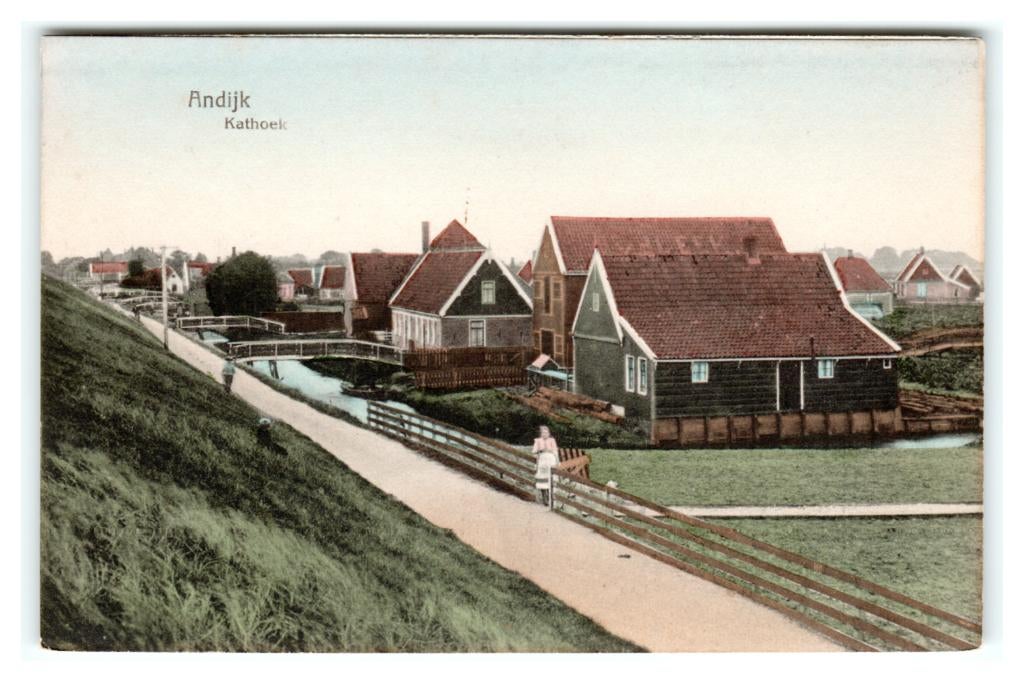 Andijk, Kathoek, Ophalen of Verzenden, Voor 1920, Ongelopen, Noord-Holland