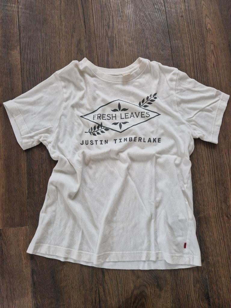 Heel leuk wit t-shirt heren - Levi's Justin Timberlake - S, Wit, Ophalen of Verzenden, Gedragen, Levi’s
