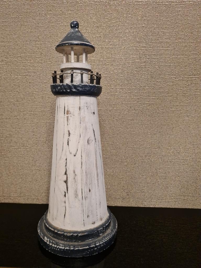 Houten vuurtoren., Kinderen en Baby's, Kinderkamer | Inrichting en Decoratie, Ophalen of Verzenden, Zo goed als nieuw, Wanddecoratie