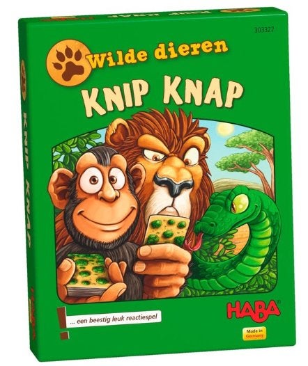 Wilde Dieren Knip Knap - Kaartspel - Haba - Nieuw -, Hobby en Vrije tijd, Ophalen of Verzenden, Nieuw