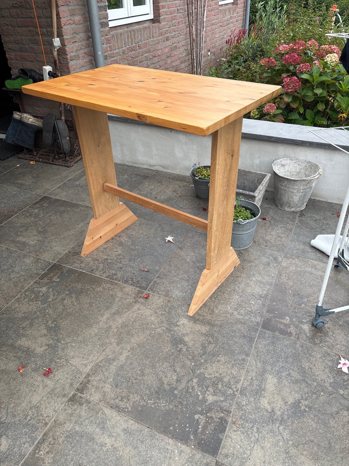 Houten commode, statafel., Ophalen, Gebruikt