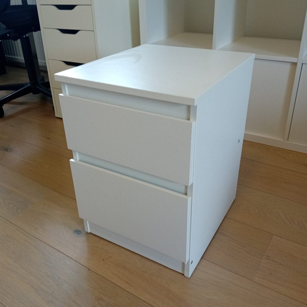 Malm Ikea Sideboard, Ophalen, 50 tot 100 cm, Zo goed als nieuw, White