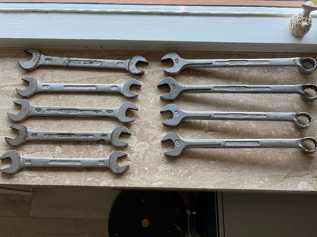 Gedore steeksleutels en ring-steeksleutels, Ophalen of Verzenden, Gebruikt