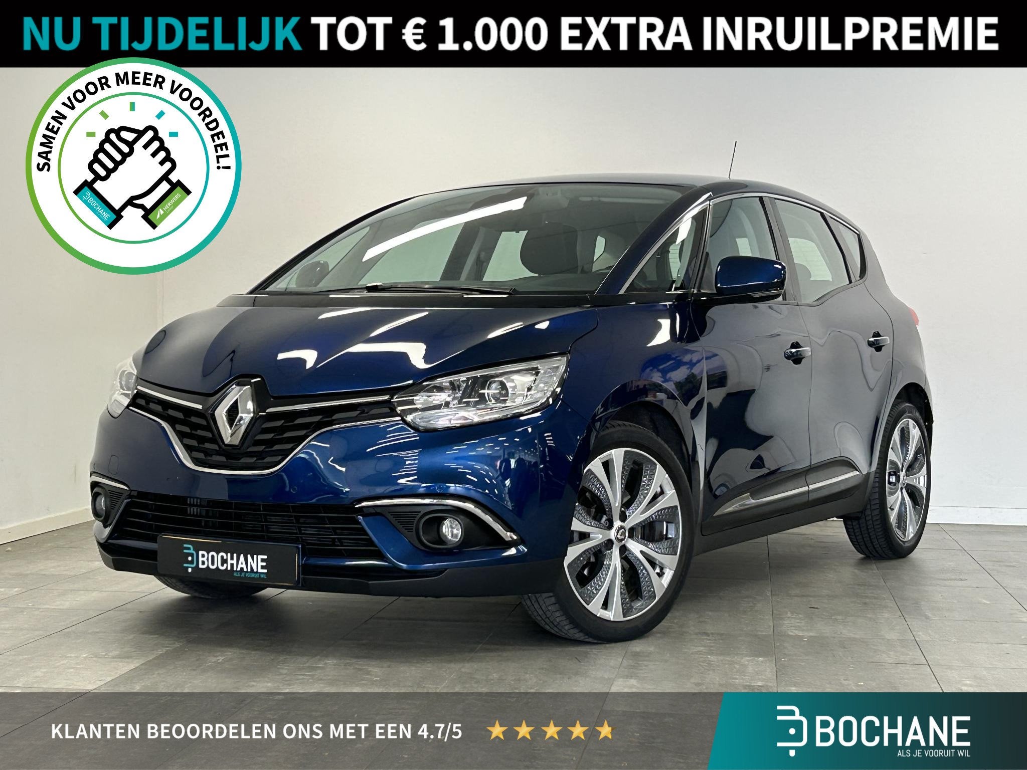 Renault Scénic 1.2 TCe 115 Zen Navigatie | Keyless | Parkee, Auto's, Voorwielaandrijving, Stof, Gebruikt, Euro 6
