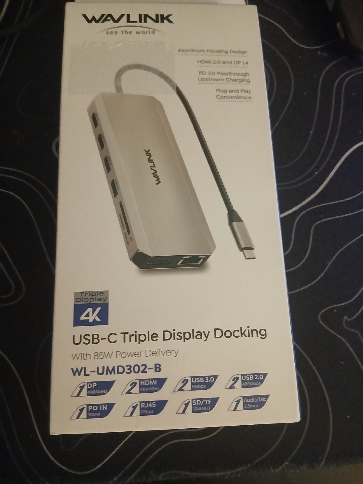 USB-C Triple Display Docking, Computers en Software, Ophalen, Wavlink, Docking station, Nieuw