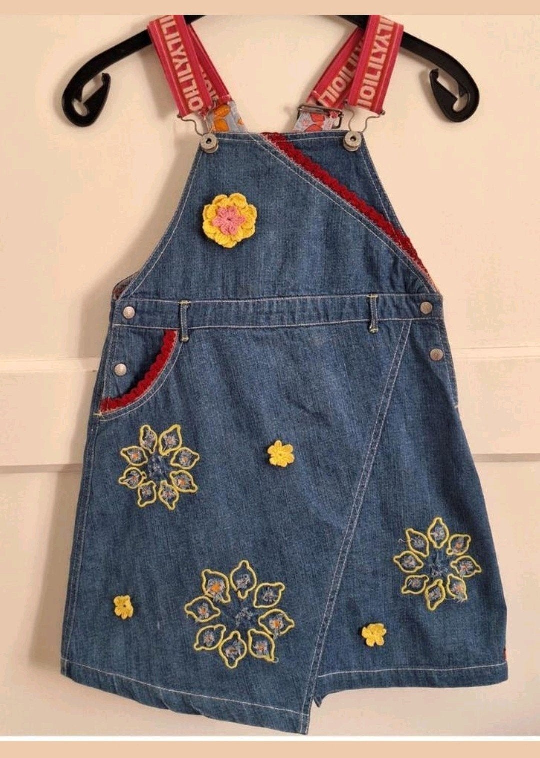 Oilily spijkerjurkje maat 128 met gratis truitje, Oilily, Zo goed als nieuw, Jurk of Rok, Verzenden