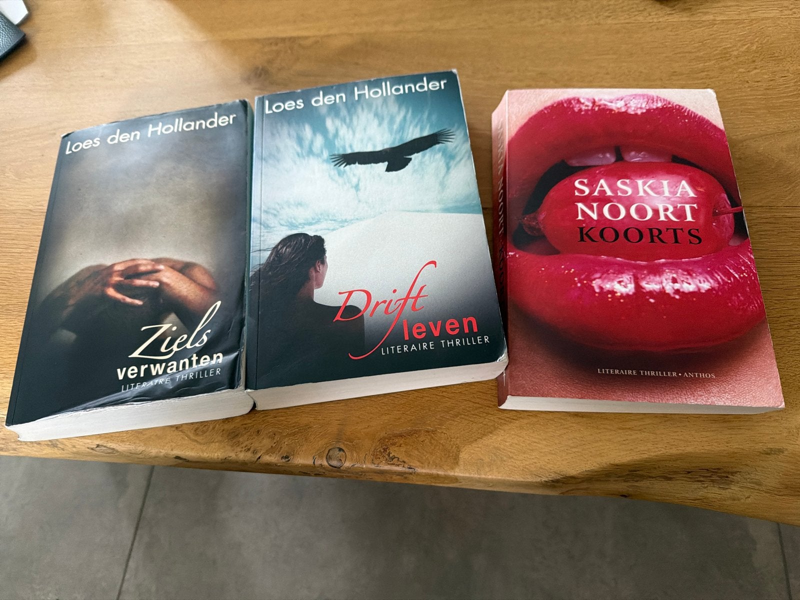 3 literaire thrillers: Loes den Hollander & Saskia Noort, Ophalen of Verzenden, Gelezen