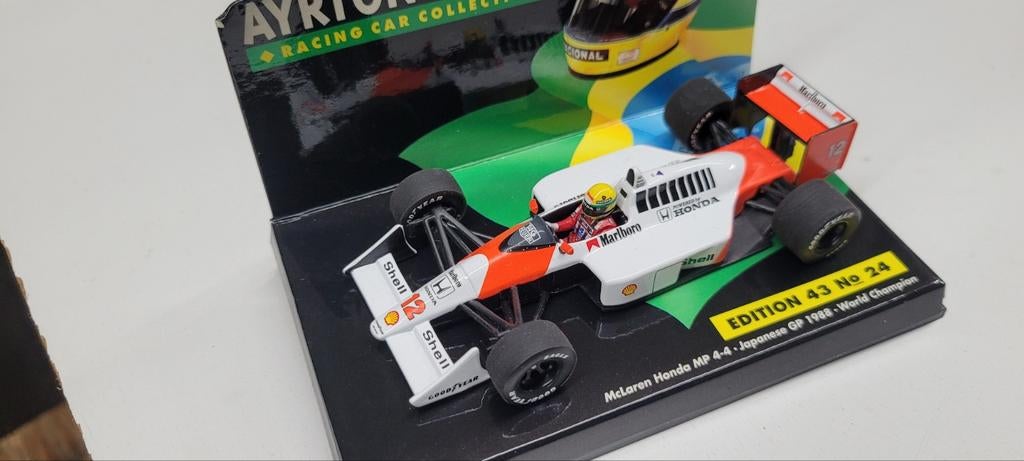 Minichamps McLaren Honda MP 4/4 Japanese GP 1988 A.Senna, Ophalen of Verzenden, Zo goed als nieuw, Auto, MiniChamps