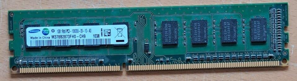 Samsung 1GB DDR3 RAM-geheugenmodule, Computers en Software, RAM geheugen, Verzenden, DDR3, Desktop, Gebruikt