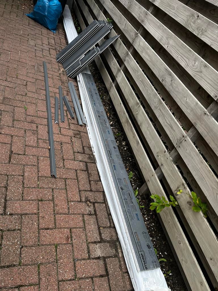 Restmateriaal Milin rondkantpaneel basaltgrijs RAL 7012, Doe-het-zelf en Verbouw, Platen en Panelen, Ophalen, Nieuw, Overige materialen
