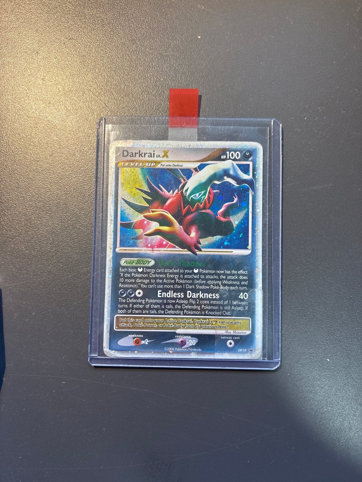 Darkrai LV.X promo, Ophalen of Verzenden, Zo goed als nieuw, Losse kaart, Foil