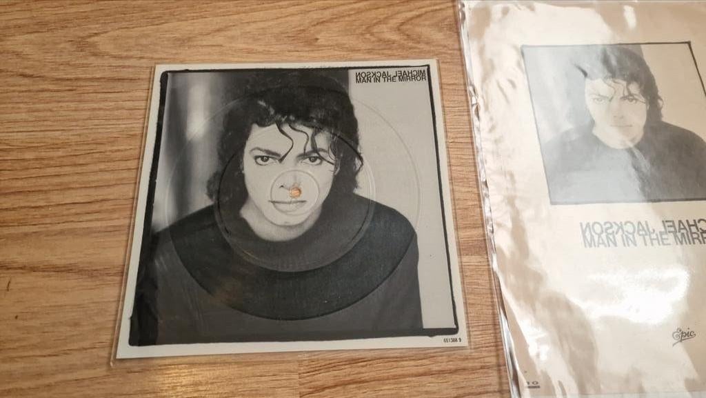 Michael Jackson - Man in the Mirror picture disc, Verzenden, Zo goed als nieuw