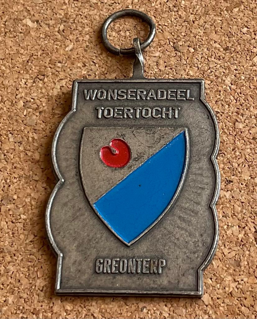 Medaille - Wonseradeel Toertocht - Greonterp - 100 Km, Ophalen of Verzenden, Overige materialen, Nederland