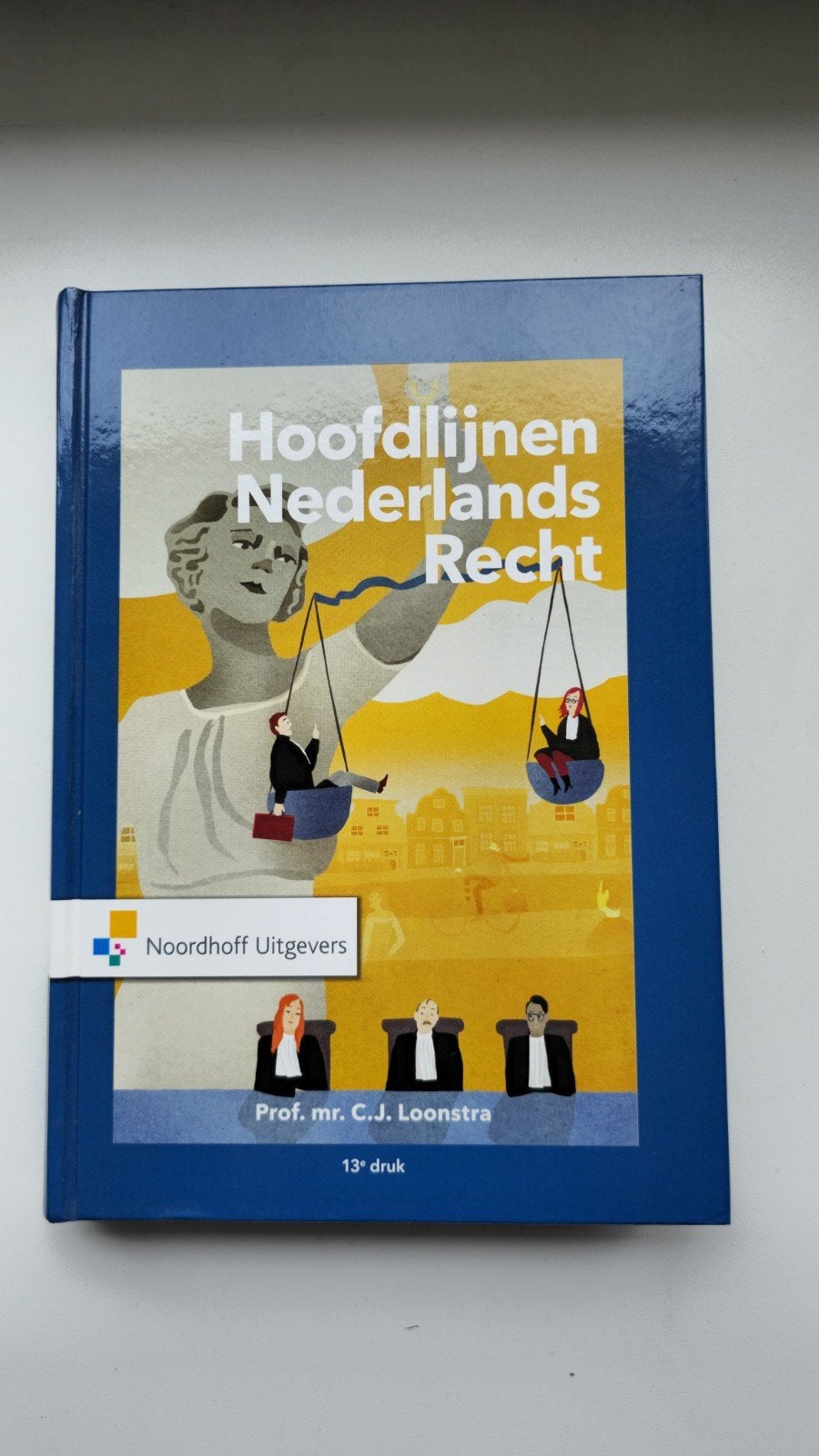 Hoofdlijnen Nederlands Recht - 13e druk, Zo goed als nieuw, Prof. mr. C.J. Loonstra, Gamma, HBO