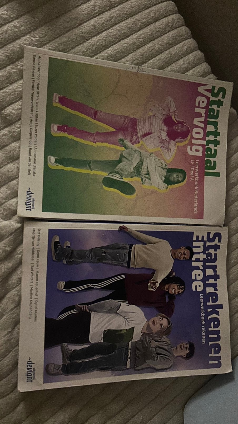Set van2schoolboeken:Starttaal Vervolg1F  A Startrekenen, Boeken, Ophalen, Zo goed als nieuw, Overige niveaus