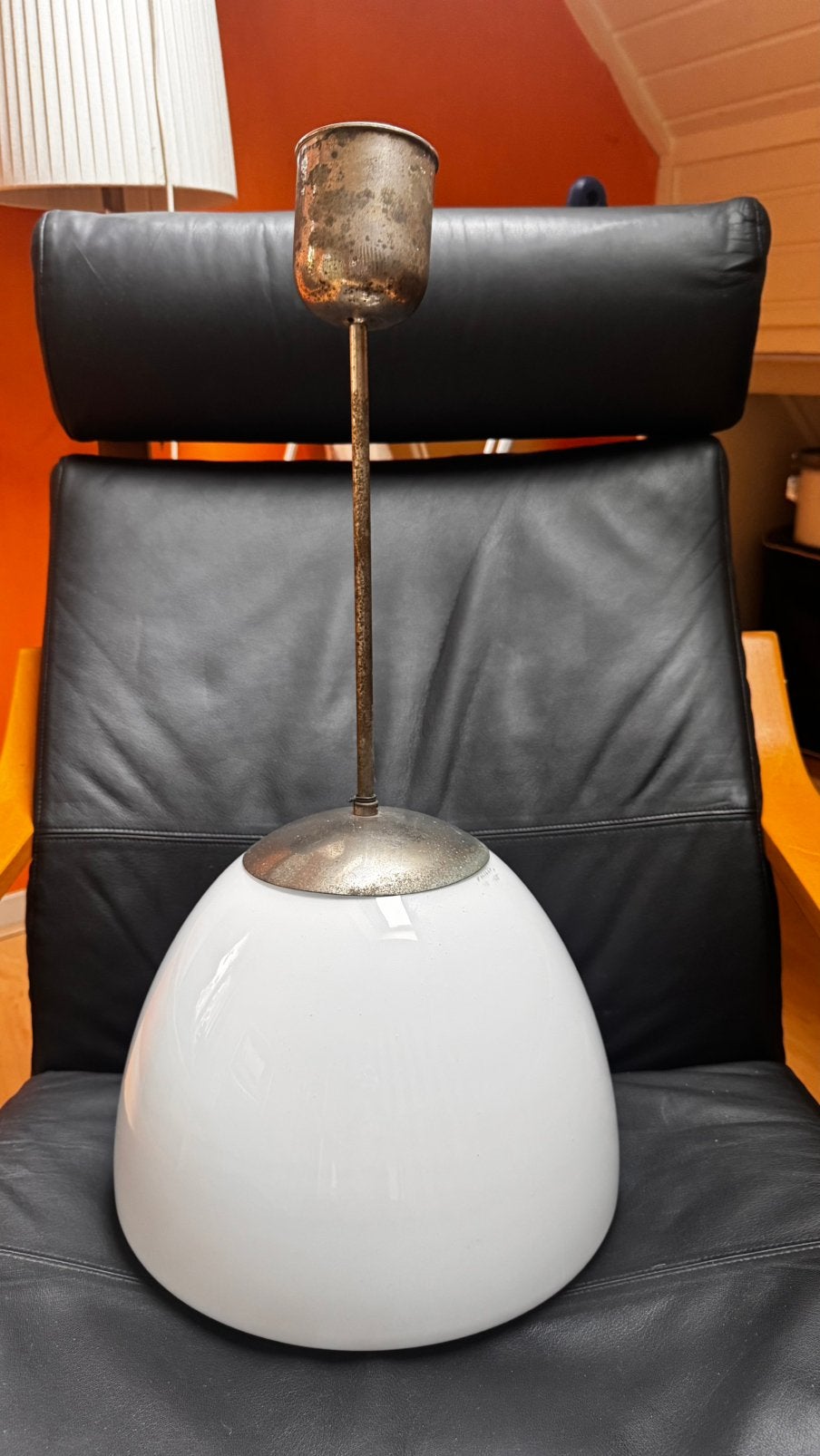 Vintage Philips hanglamp en artdeco hanglamp., Ophalen