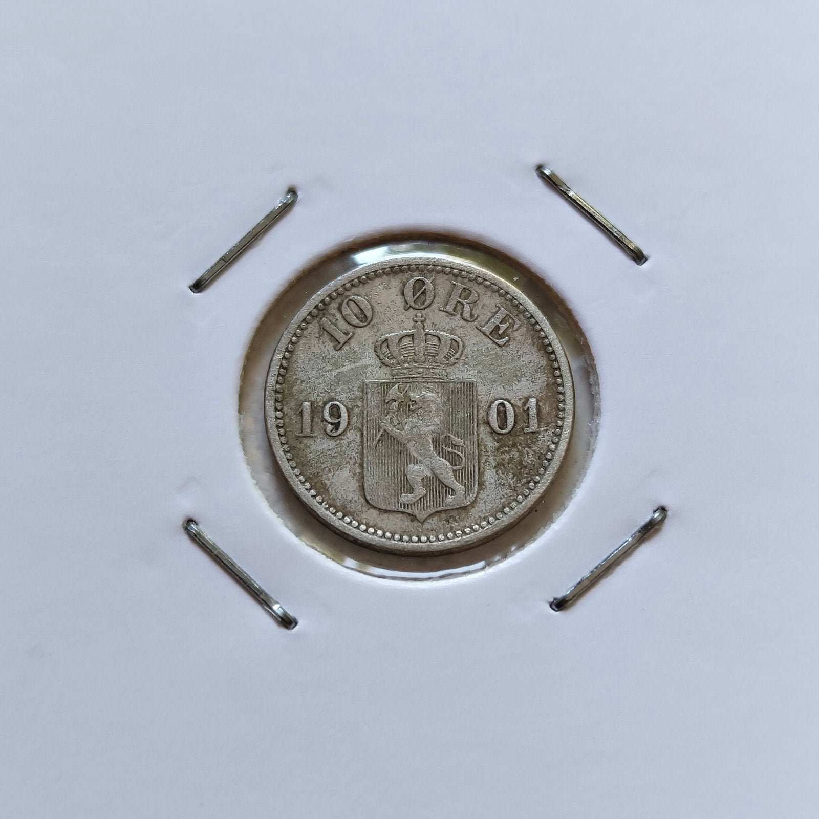 Noorwegen 10 ore 1901, Ophalen of Verzenden, Overige landen