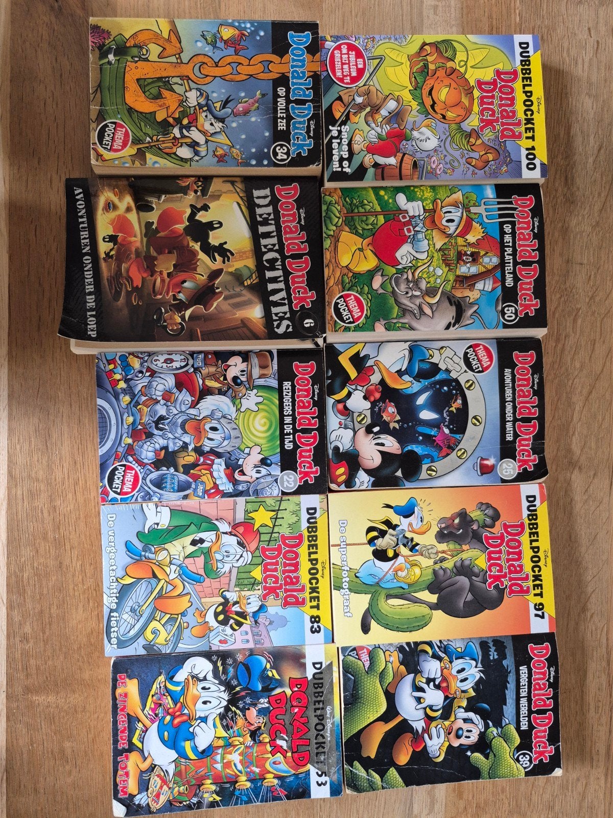 Donald Duck Dubbelpocket collectie - 10 stuks, Meerdere stripboeken, Ophalen of Verzenden, Gelezen