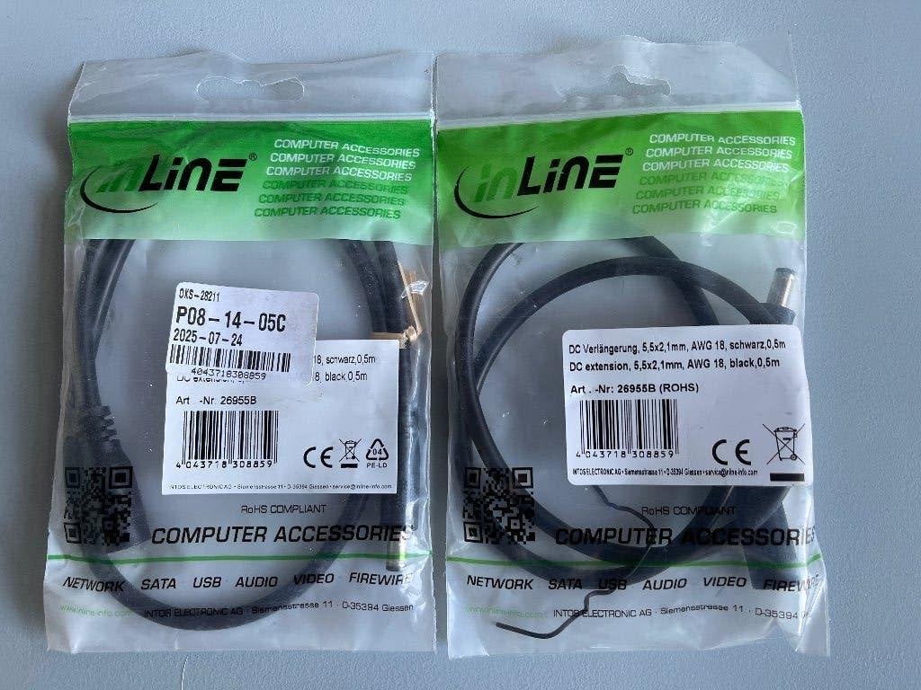 Keis Heated Gear 0.5M extension line 5.5x2.1mm, Ophalen of Verzenden, Nieuw met kaartje, Overige typen
