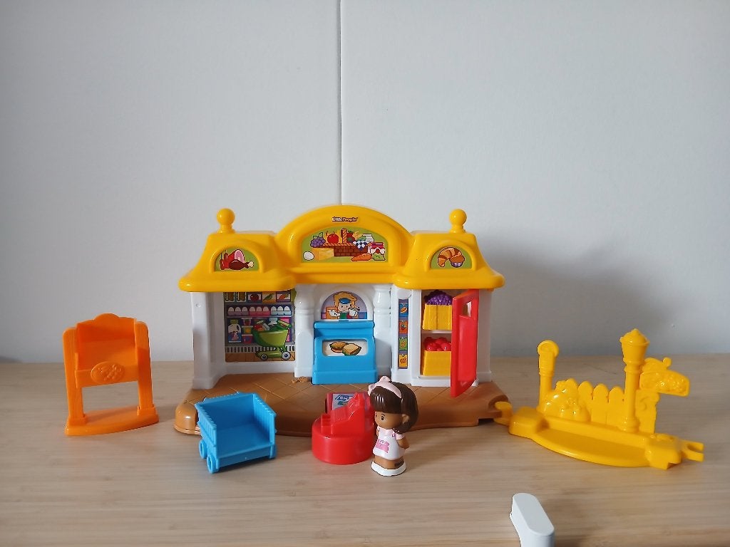 Little people winkeltje met poppetje, Kinderen en Baby's, Ophalen, Zo goed als nieuw, Speelset