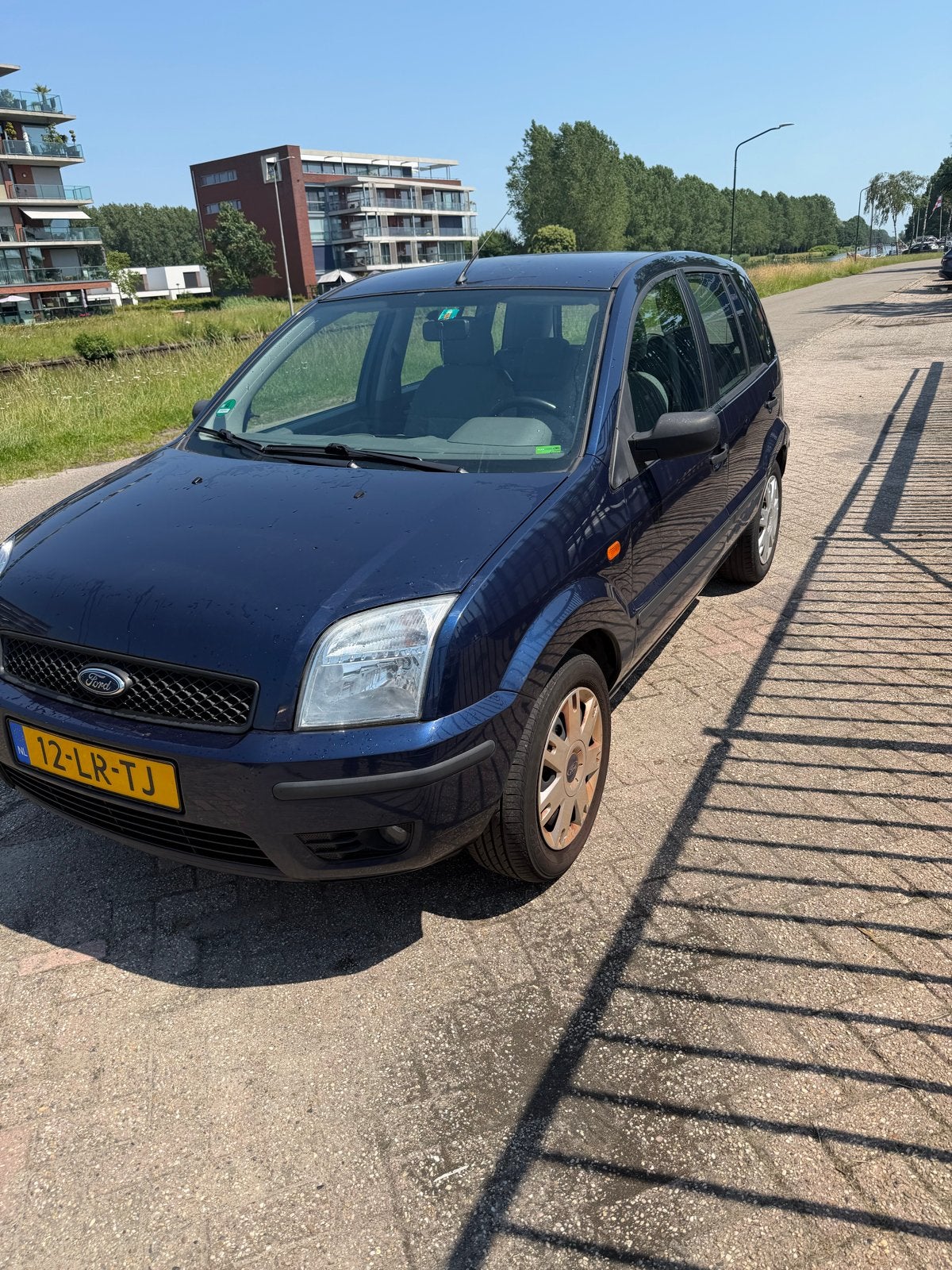 Ford Fusion 1.4 16V 2003 Blauw, Auto's, Ford, Voorwielaandrijving, 40 €/maand, Electronic Stability Program (ESP), Blauw