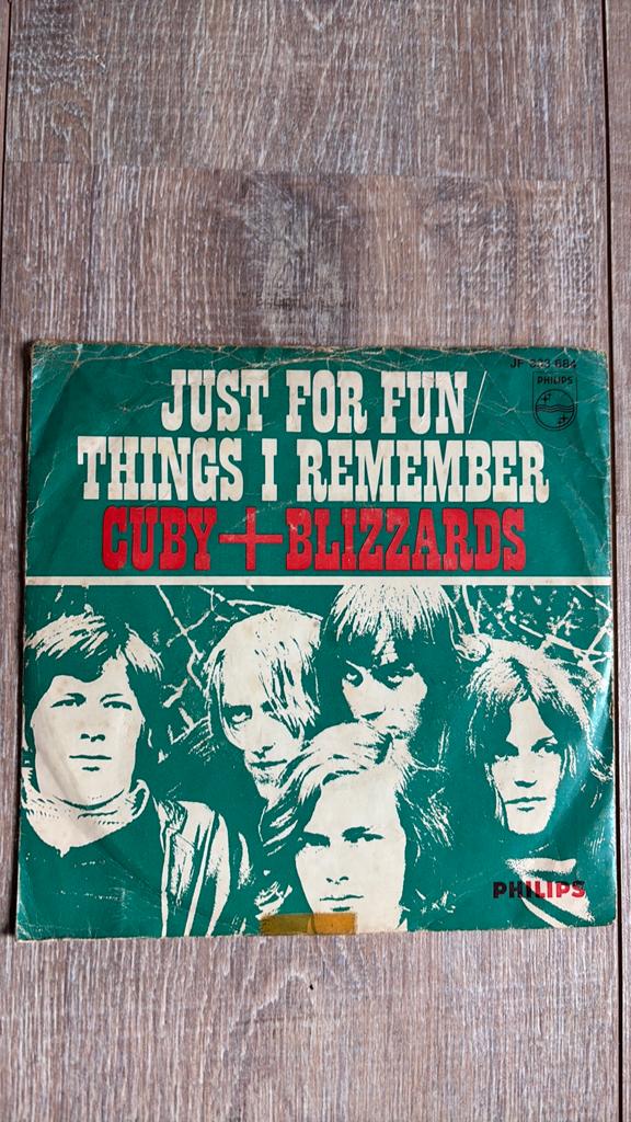 Cuby + Blizzards - Just For Fun / Things I Remember Single, Gebruikt, Originele persing, 7 inch, Single