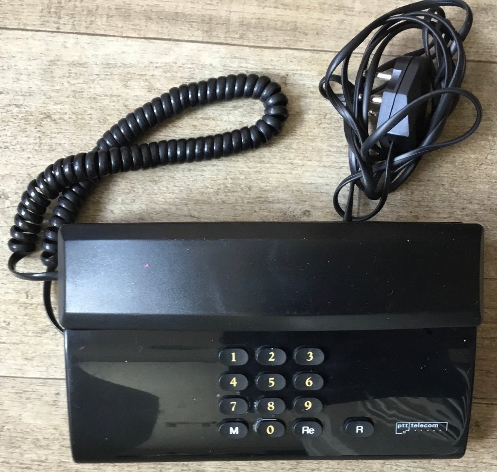 Vintage PTT Telecom Rimini Telefoon - Zwart, Ophalen of Verzenden, Gebruikt, Overige typen