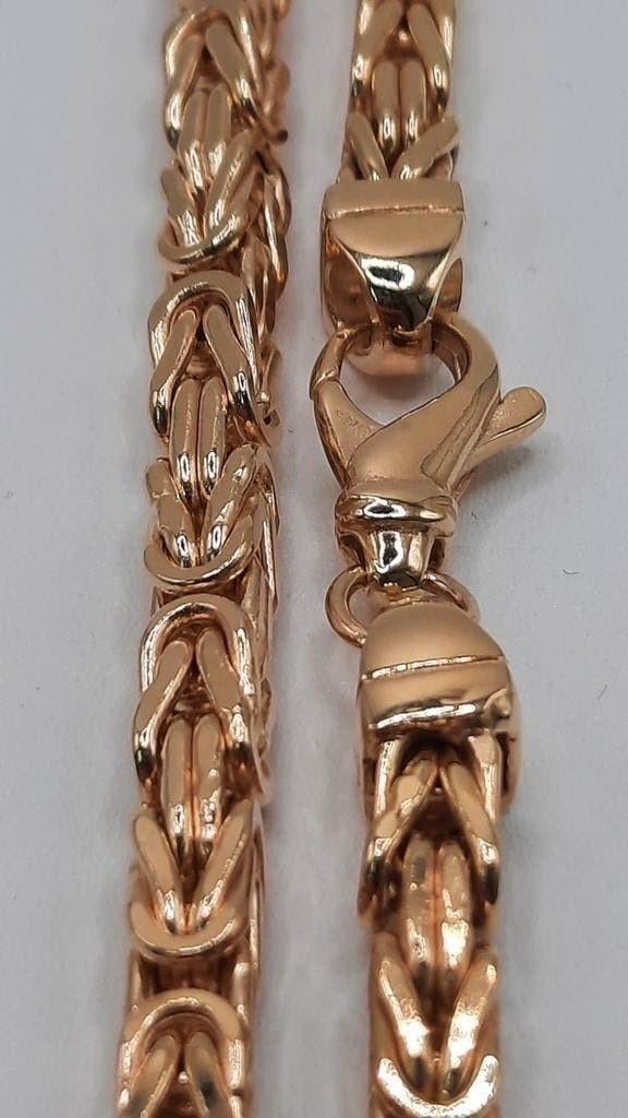 Gouden Koningsketting 14karaat, Www.bredajuwelier.nl, Nieuw, Ophalen of Verzenden, Www.bredajuwelier.nl