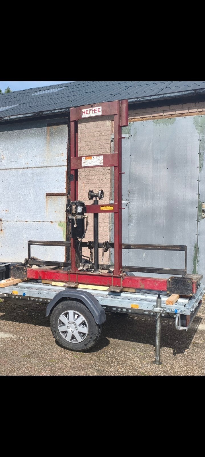 HEFTEE 1-koloms verplaatsbare hefbrug (230V) – 800 kg, Ophalen, Gebruikt