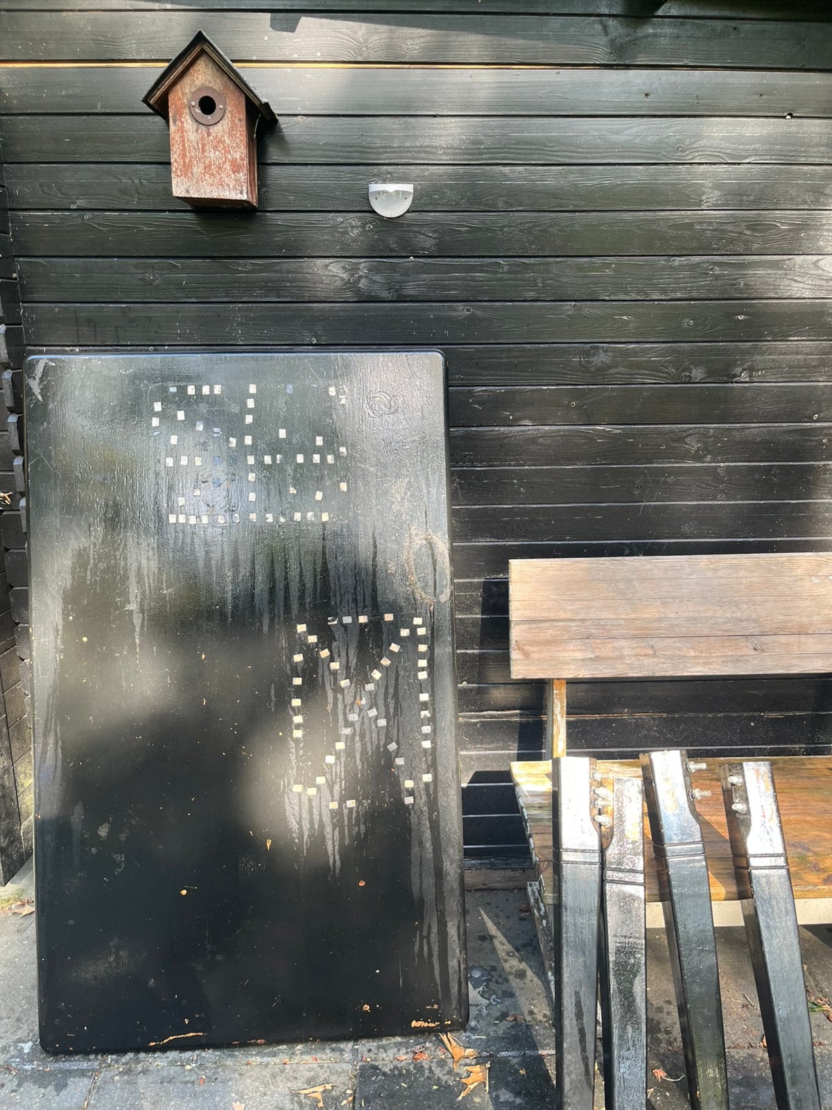Gratis af te halen : tafel 140 x 85 cm, Huis en Inrichting, Tafels | Eettafels, Ophalen, Gebruikt, 100 tot 150 cm, 50 tot 100 cm